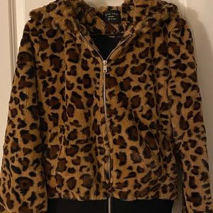 Leopard Print Crop Jacket